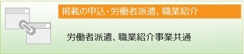 掲載の申込労働者派遣、職業紹介